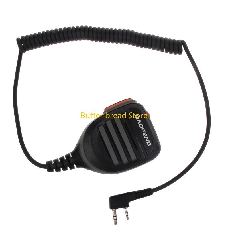 W89C Waterproof Microphone Walkie-Talkie 2Pin Shoulder Speaker for TYT TH-UV8000D MD-380 UV-5R UV-S9