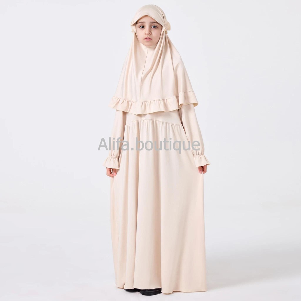 baju anak syar'i kekinian bisa untuk k ngaji atau hajatan dan lebaran