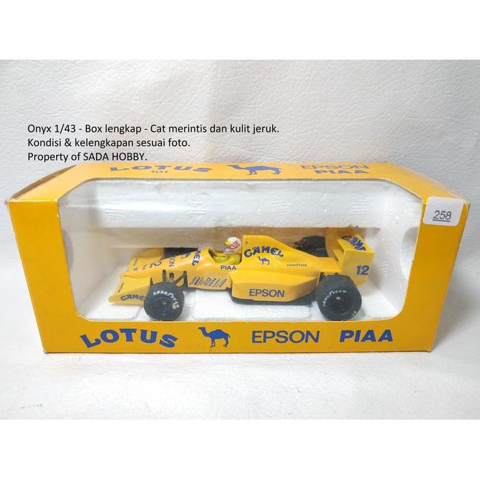 F1 Lotus 101 No 12 Satoru Nakajima Made in Portugal Full Livery Onyx Diecast Miniatur
