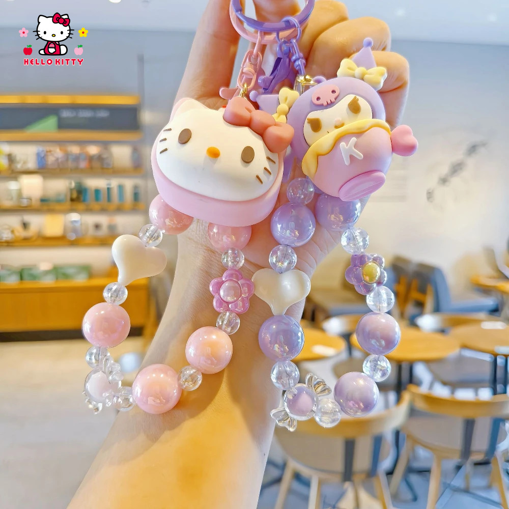 Sanrio Kawaii Hello Kitty Keychain Pent Itabag Backpack Bags Decor Cinnamoroll Items Phone Chain Kur
