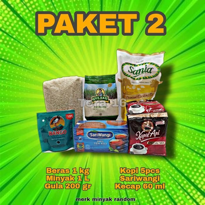 paket sembako murah 2 beras murah bandung minyak goreng murah - DUS BEKAS