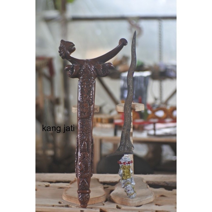 keris pudak sategal warangka ukir sepuh stw bkn tua mataram majapahit murah seindonesia