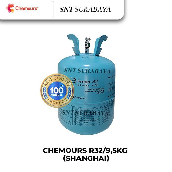 FREON CHEMOURS R32 SHANGHAI 9,5KG - Chemours R32 9,5KG - FREON CHEMOUR