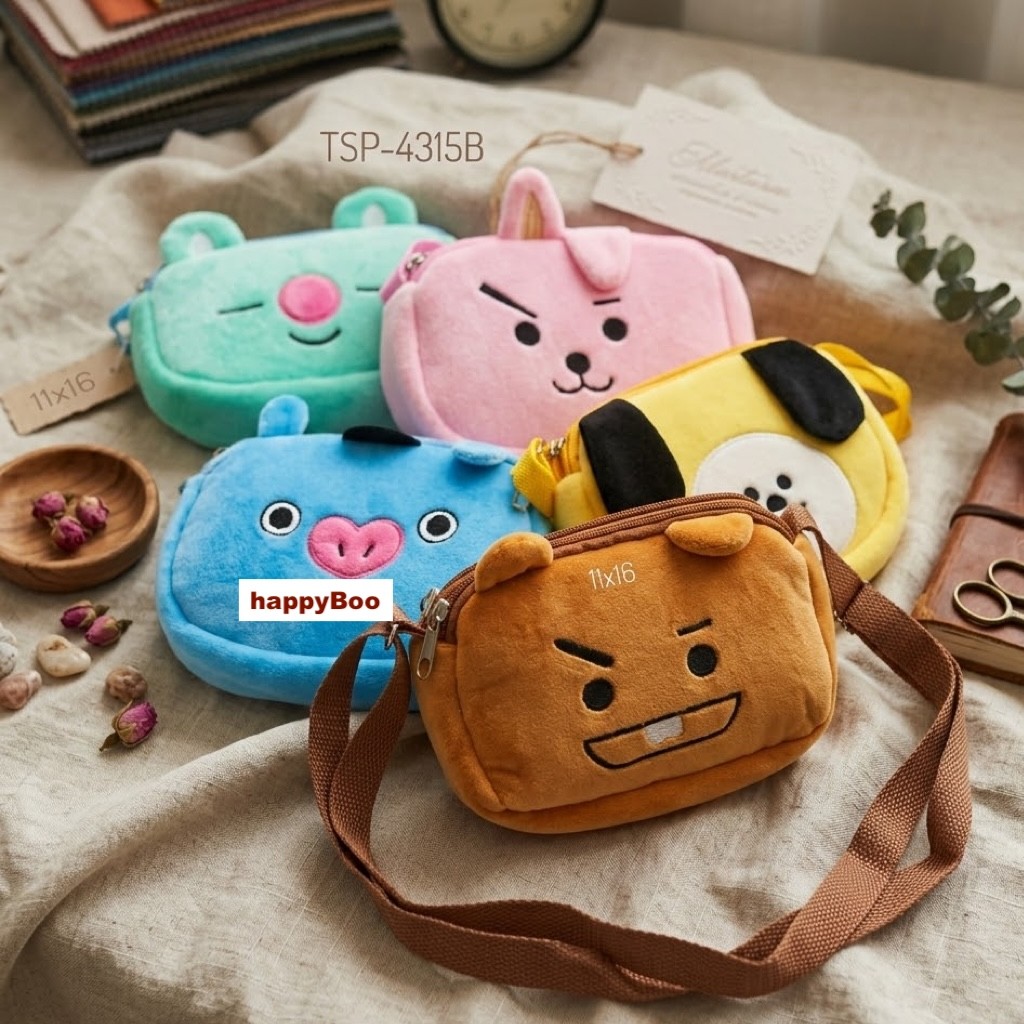 doll bag tas boneka Tas selempang 2 slots bt twentyone kpop bts TAS 2 resleting tas hp selempang 2sl