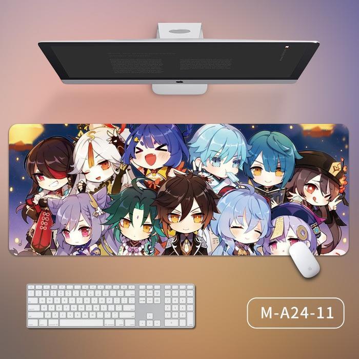 Mouse pad genshin impact xiao venti kazuha raiden yaemiko uk 70 x 30 Computer - GENSHIN A