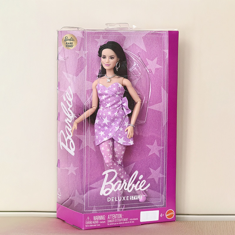 2025 New Original  Barbie Deluxe Fashion Series: Denim Collector'S Edition Raquelle Face Mold Doll T