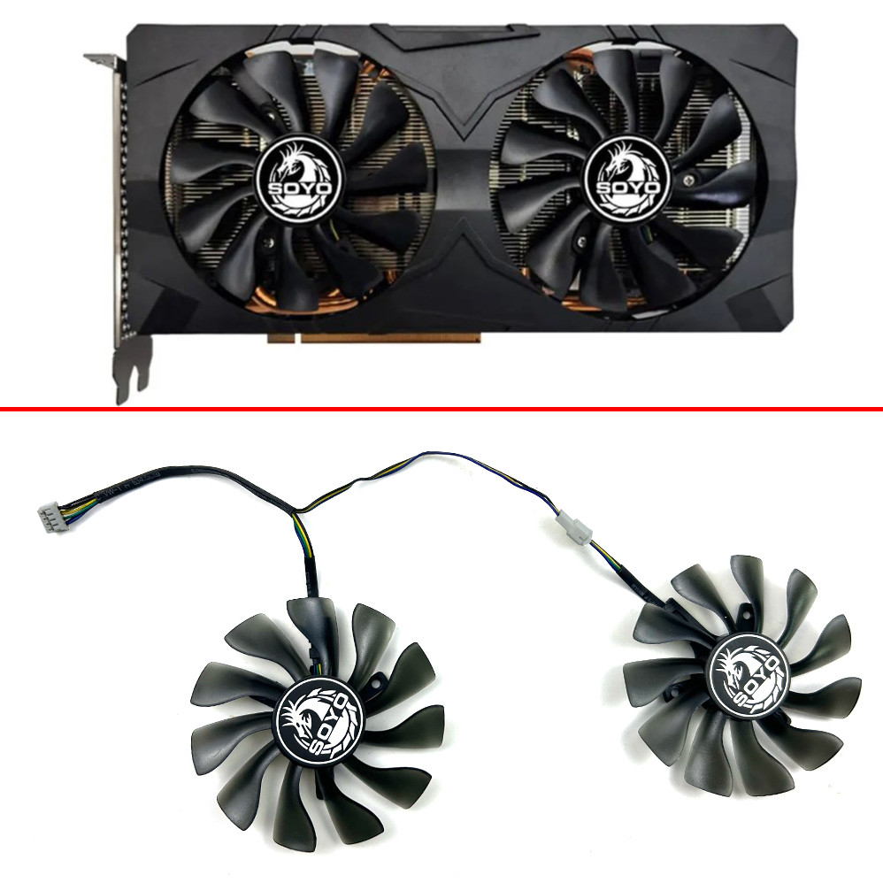 Cooling Fan 85mm 4pin AMD RX5700XT GPU FAN For SOYO Radeon RX 5700XT 8GB graphics card fan replaceme