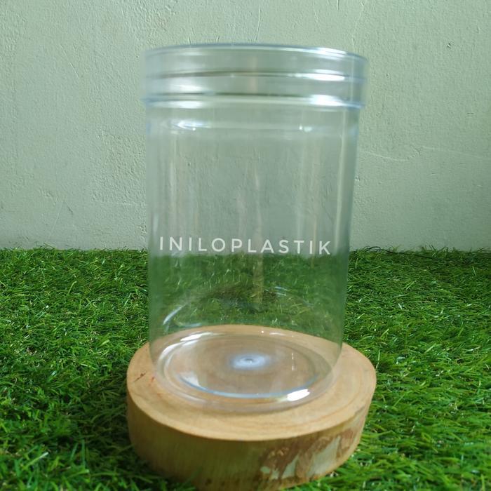 Toples Tabung 700 ml / Jar Plastik Cylinder Seaguna / Jar Crystal 700ml [10pcs] - Cling Clear
