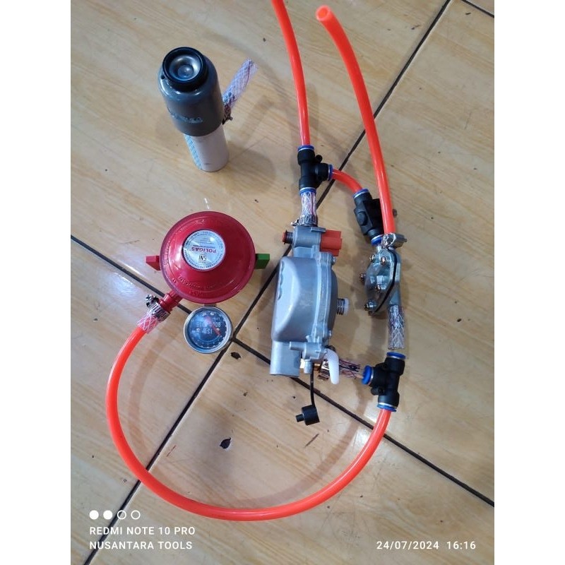 paket konventer kit bbg 2jalur siap pakai, biar makin lebih irit motor injeksi dan karbu