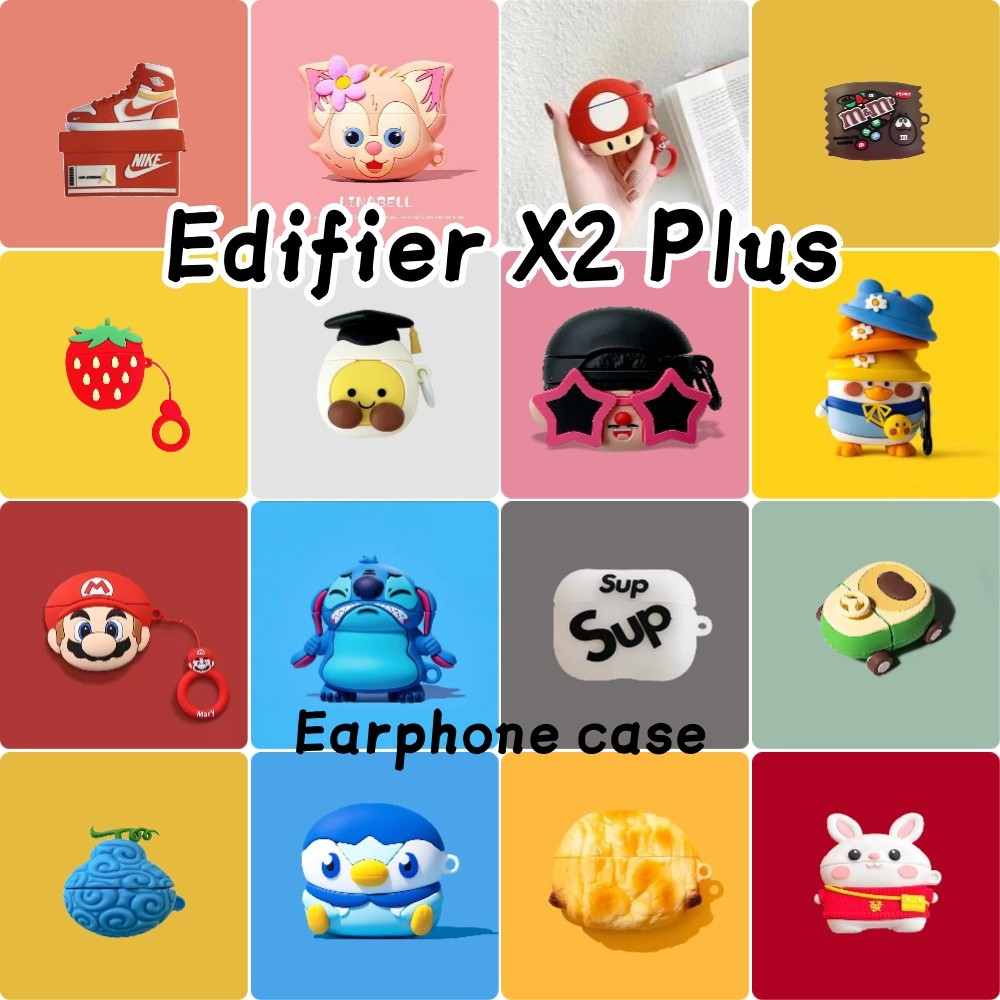 3Cideas Untuk Edifier X2 Plus Case Kreatif Kartun Soft Silikon Earphone Case Kasus Telpon telinga NO