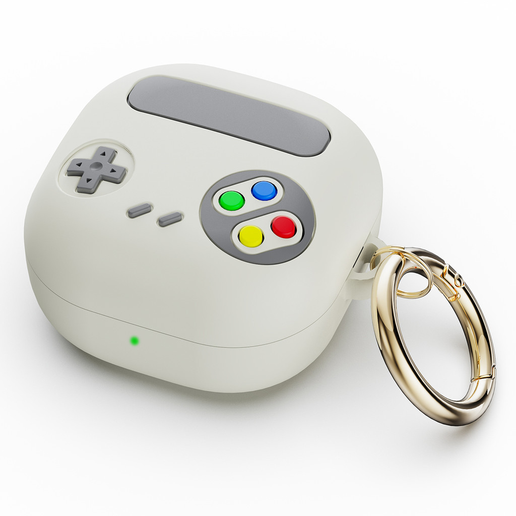 New For Samsung Buds FE Buzz 2 Pro Live Case Soft Silicone Cover 3D cartoon games console/Lucky Cat 