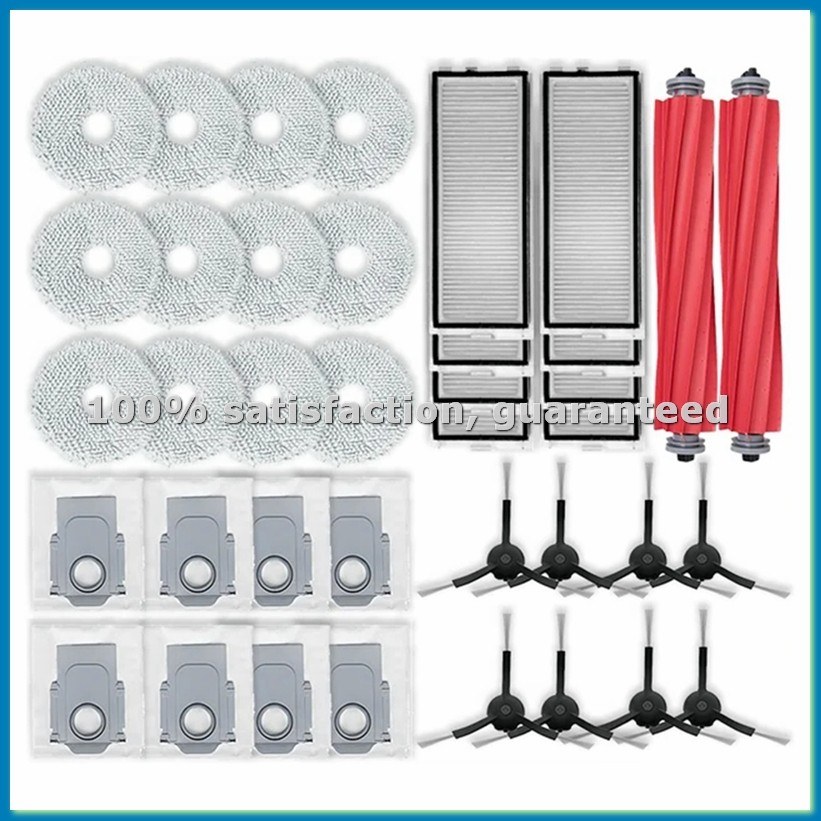 For Qrevo S, Qrevo Pro, Qrevo MaxV Robot Vacuum Main Side Brush Hepa Filter Mop Pad Cloth Dust Bag A