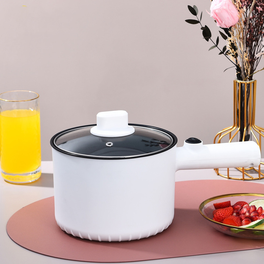 1.5L Electric Cooking Pot Non Stick 2 Gear Temperatures Multifunctional Mini Electric Hot Pot for Do