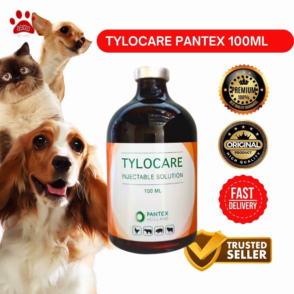 Tylocare Injeksi 100ml - Tylosin 200 mg - Untuk Hewan Sakit PNEUMONIA