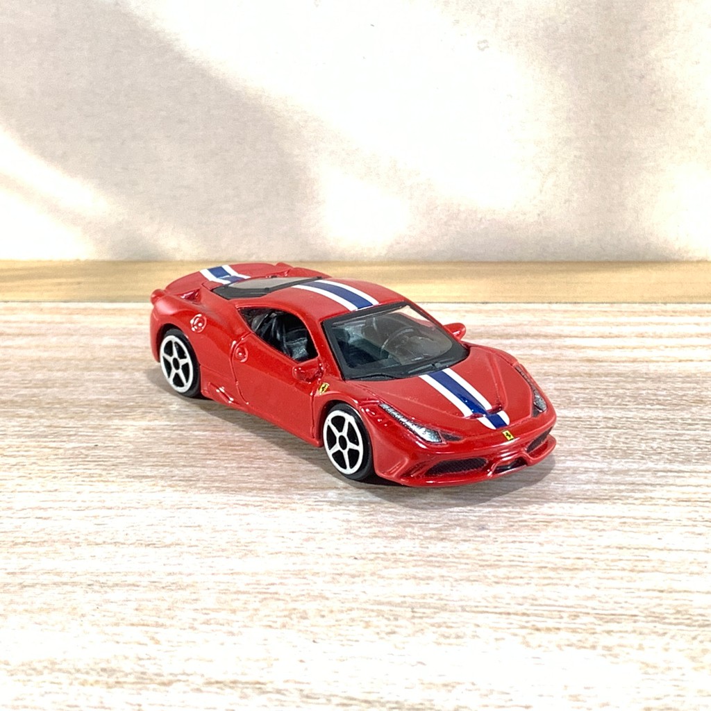 BURAGO FERRARI 458 ITALIA SPECIALE MERAH RED FERRARI RACE & PLAY BURAGO 1:64
