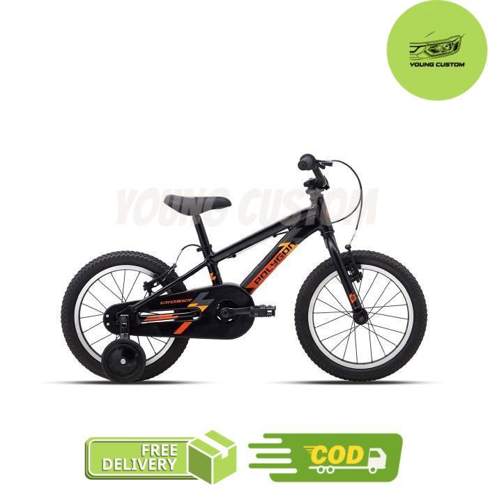 Polygon Crosser [16 inch] Sepeda Anak - Black