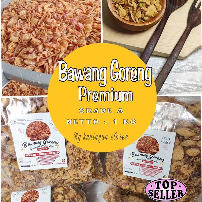 Bawang goreng sumenep 1 kg (grade A)Spices bawang goreng rempah rempah masakan tidak Pedas - grade A