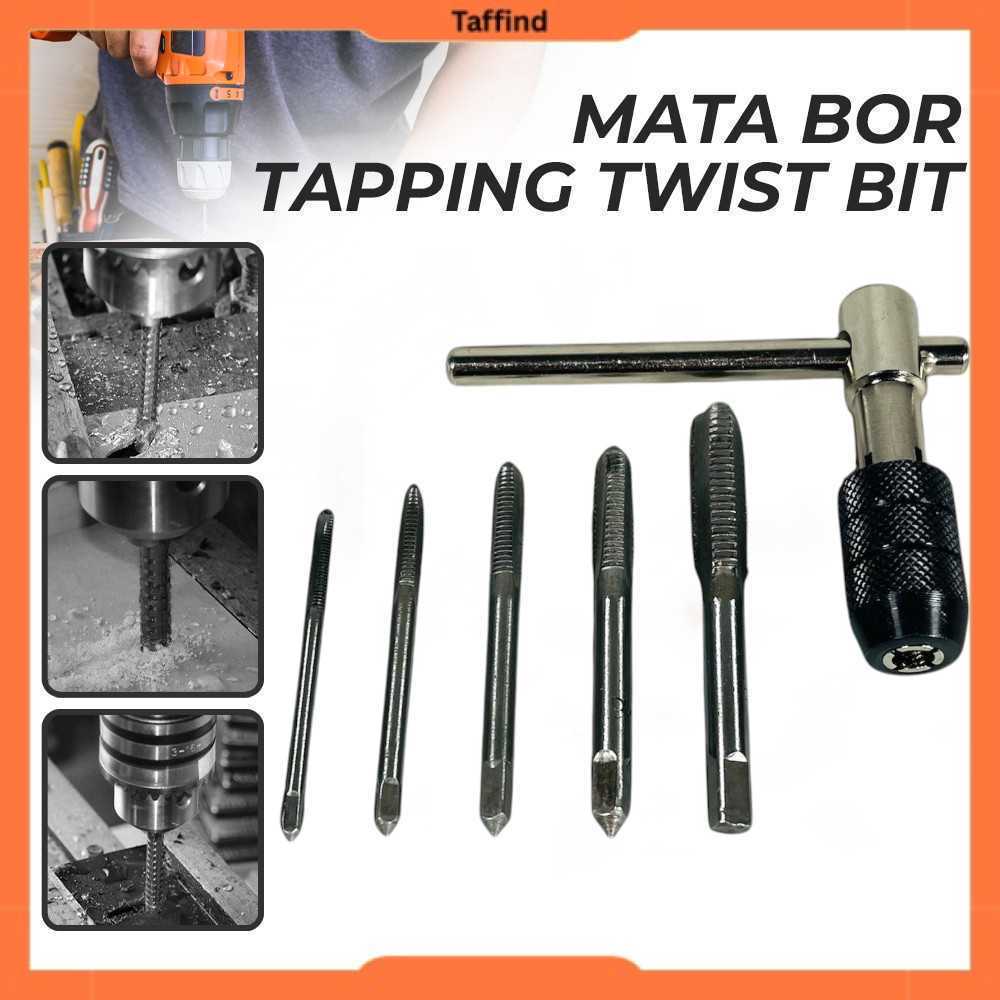 Mata Bor Wrench Drill Bit Hand Tapping Twist Bit 6 PCS - H21