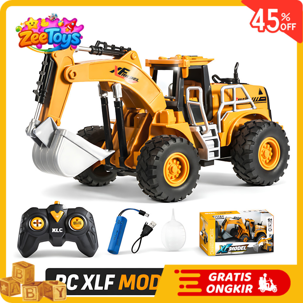 ZeeToys - Mainan Anak RC XLF MODEL SPRAY TRUCK 789-313B Mainan Remote Control Excavator Ghz Trucks A