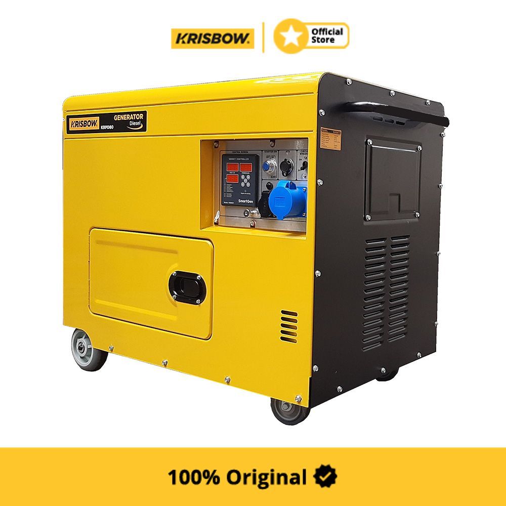 KRISBOW GENERATOR DIESEL D8000W 1PH SILENT KRPD80