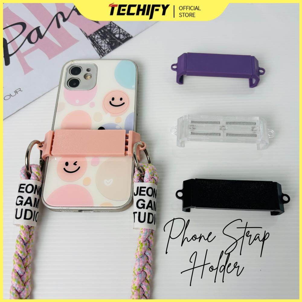Phone Strap Holder Silikon Universal Dudukan Tali HP Selempang Crossbody Patch Casing Gantungan HP B
