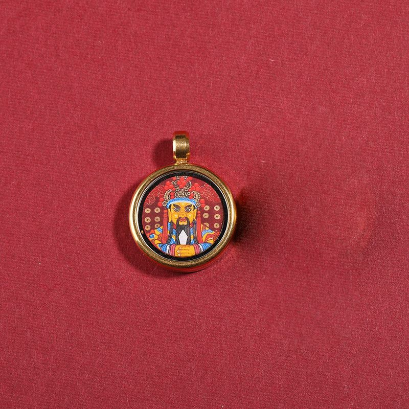 Dicetak kecil thangka mini lukisan inti thangka keberuntungan Buddha mata tas gantung kotak