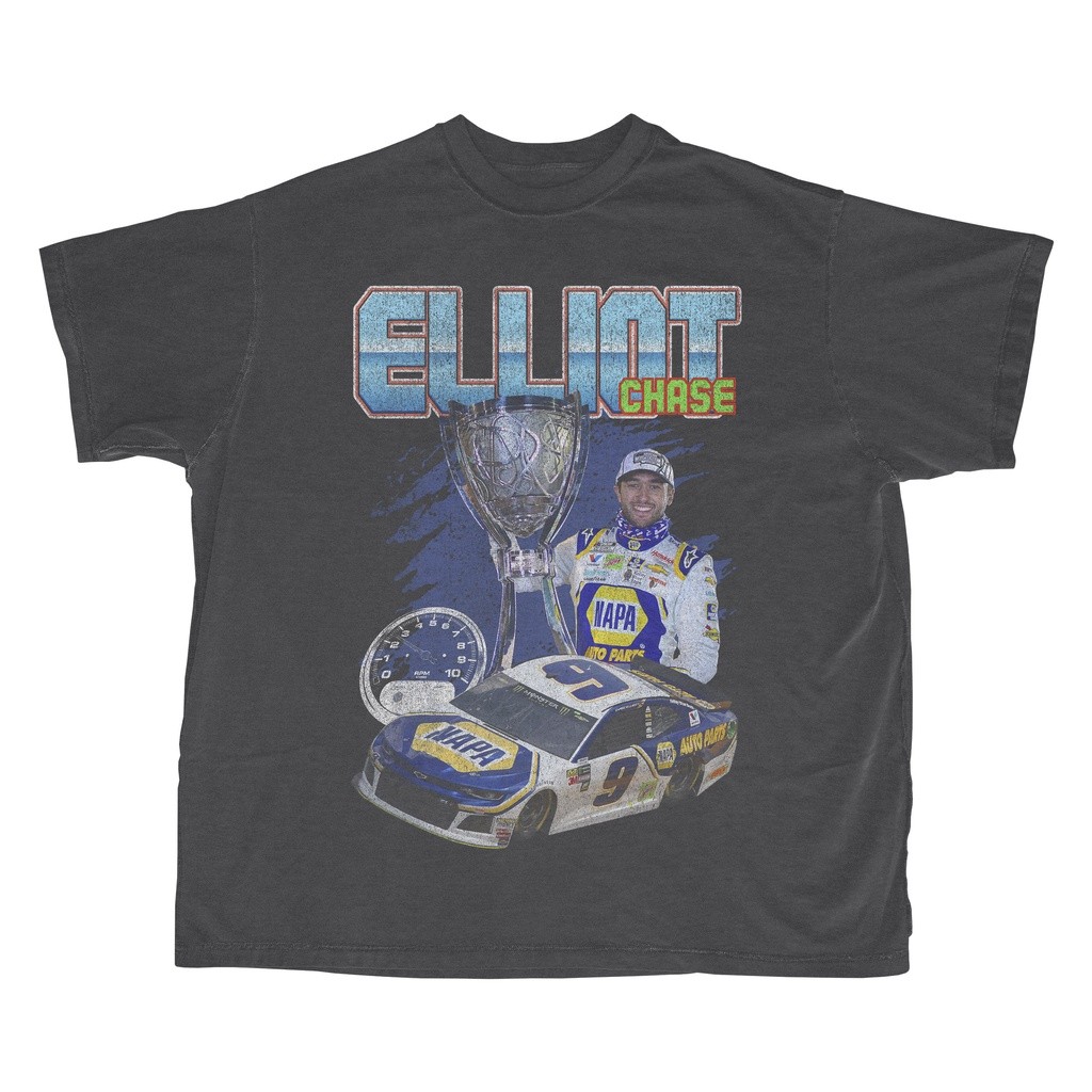 (COD) Kaos Nascar Chase Elliot Oversized / Vintage Tee / Nascar Tshirt