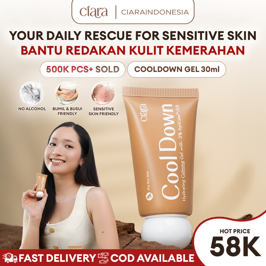 Ciara Cool Down Hydrating Calming Gel Pereda kulit gatal pereda iritasi Salep Gatal Paling Ampuh Pal
