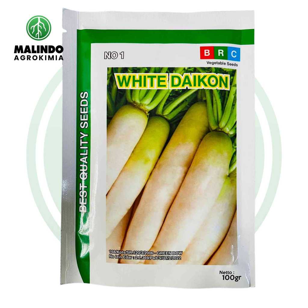 Benih Lobak Putih Cina WHITE DAIKON 100gram dari BEST QUALITY SEEDS