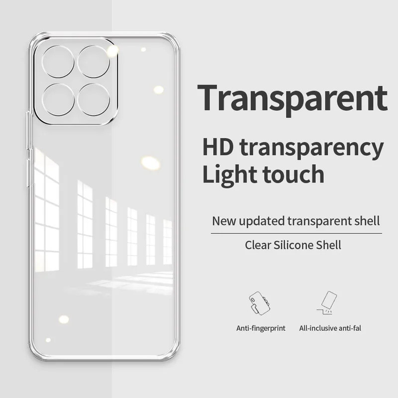 For Huawei Honor 200 Smart X7C HonorX7C Honor200Smart Case Soft Silicone Clear Back Cover Shockproof