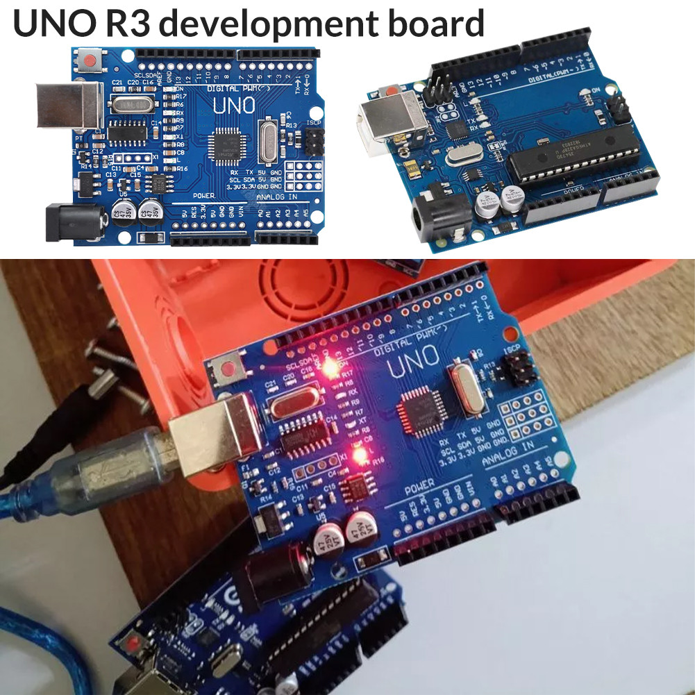 Arduino UNO R3 ATMEGA328P ATMEGA 16U2 Compatible Board + Kabel USB UNO R3 SMD ATMEGA328P COMPATIBLE 