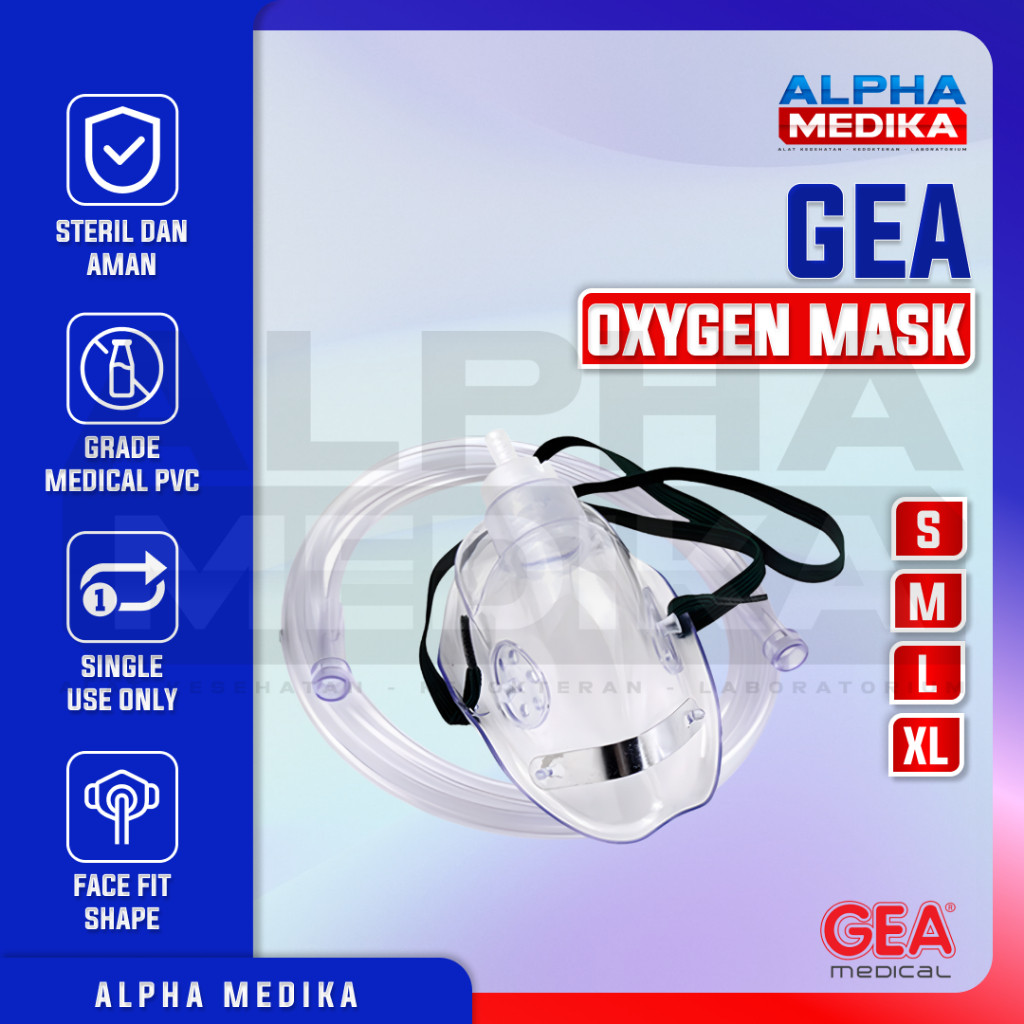 GEA - Masker Oxygen / Masker Oksigen Gea