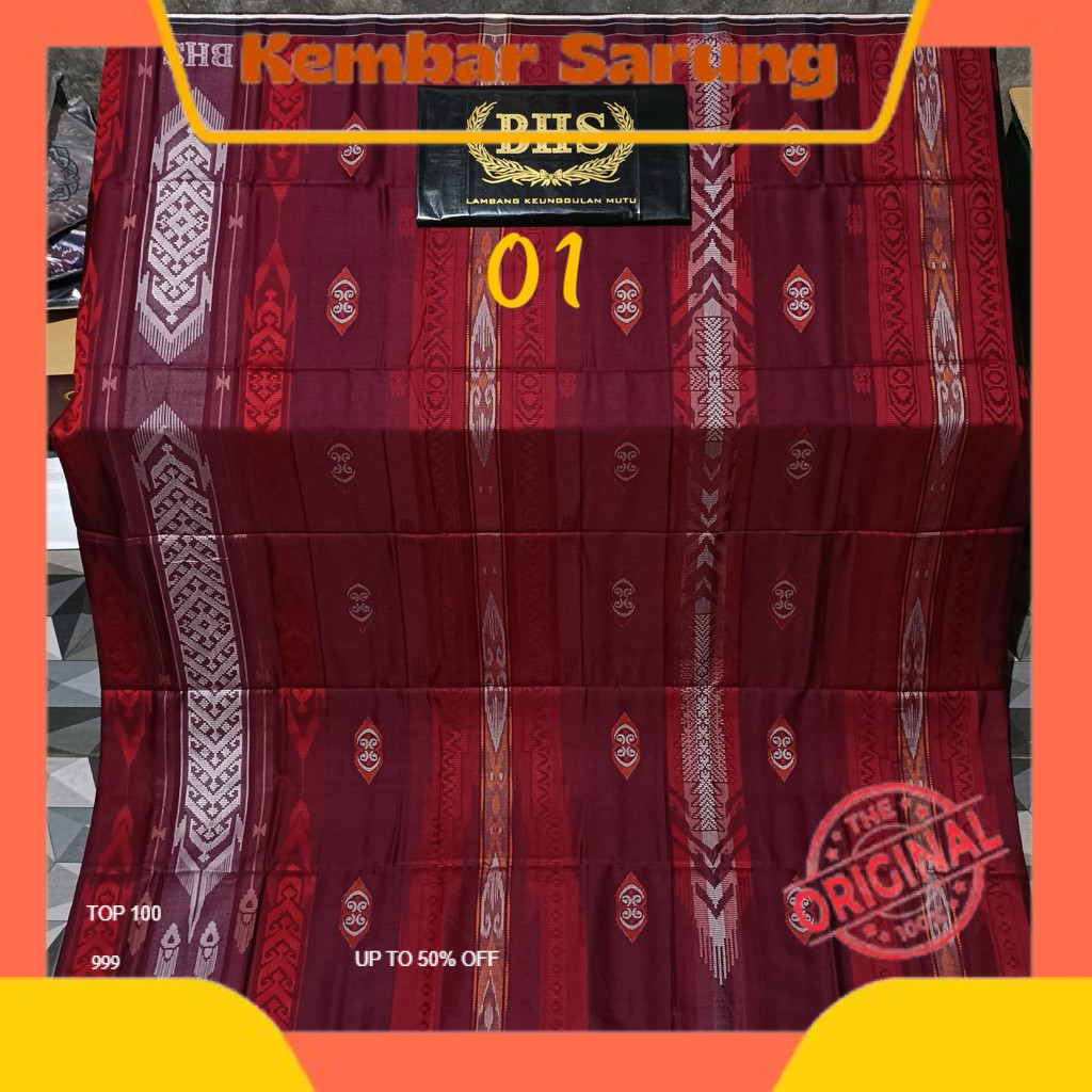 COD SARUNG BHS EXCELLENT JACQUARD AFKIR TERLARIS / SARUNG LAKI LAKI DEWASA