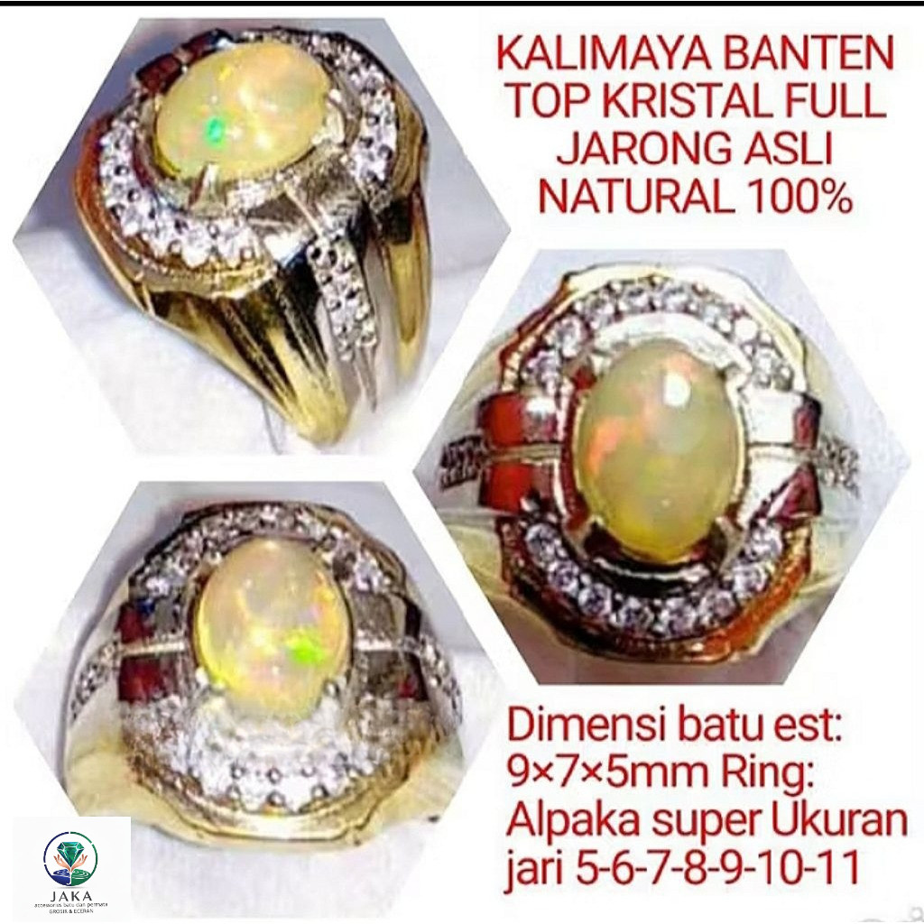 CINCIN BATU KALIMAYA BANTEN TOP CRYSTAL FULL JARONG