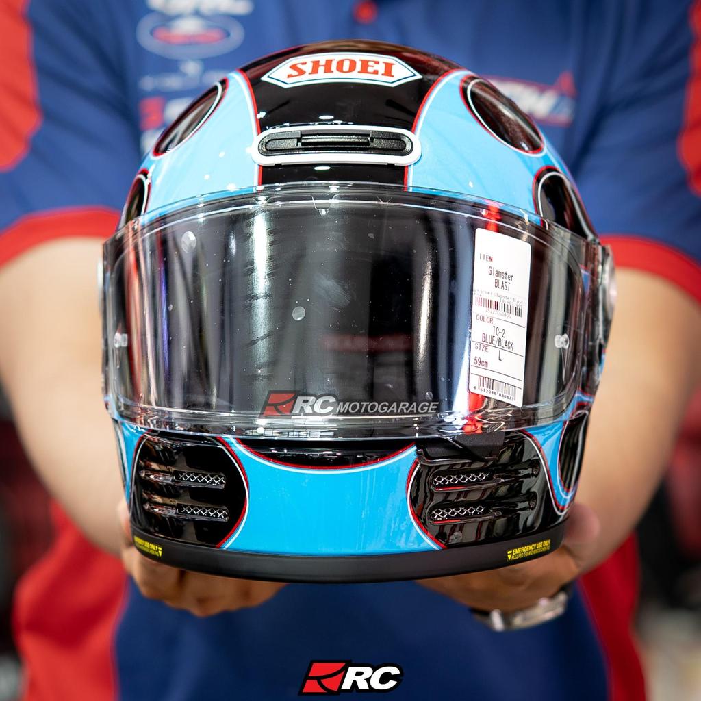 Helm Motor Full Face - Shoei Glamster Blast TC-2
