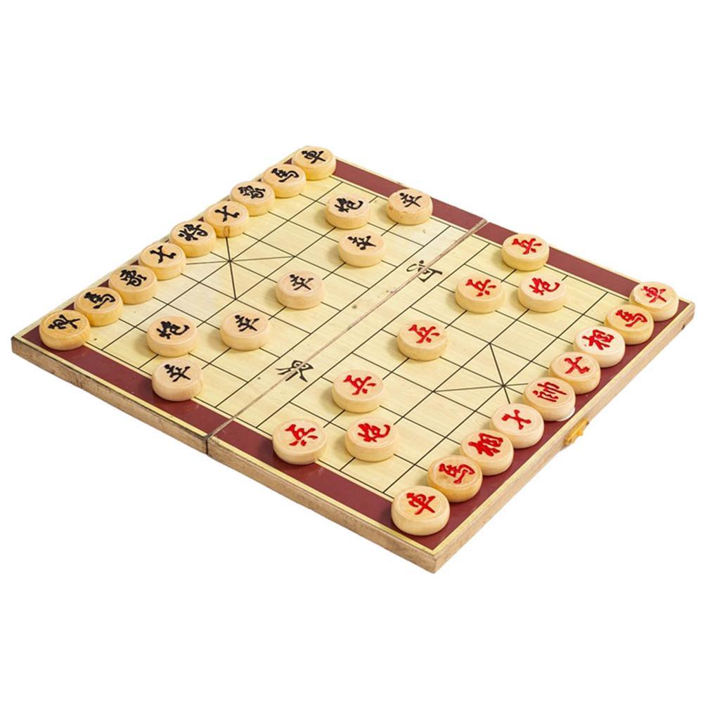 Chinese Chess Board Game Foldable Wooden 2 Player Board Games For Adults Chinese Chess Xiangqi Trave