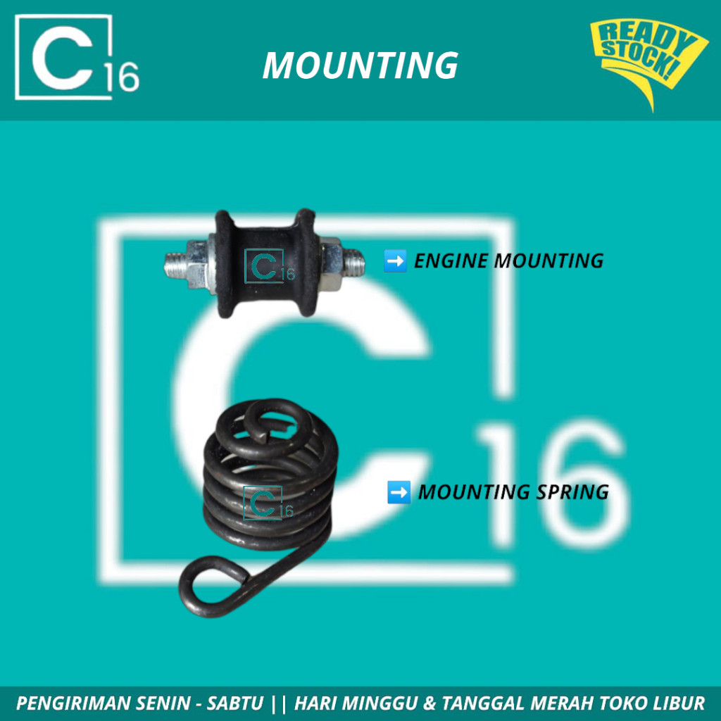 Engine Mounting BANTALAN KARET KAKI MESIN POTONG RUMPUT 318 328 338 368