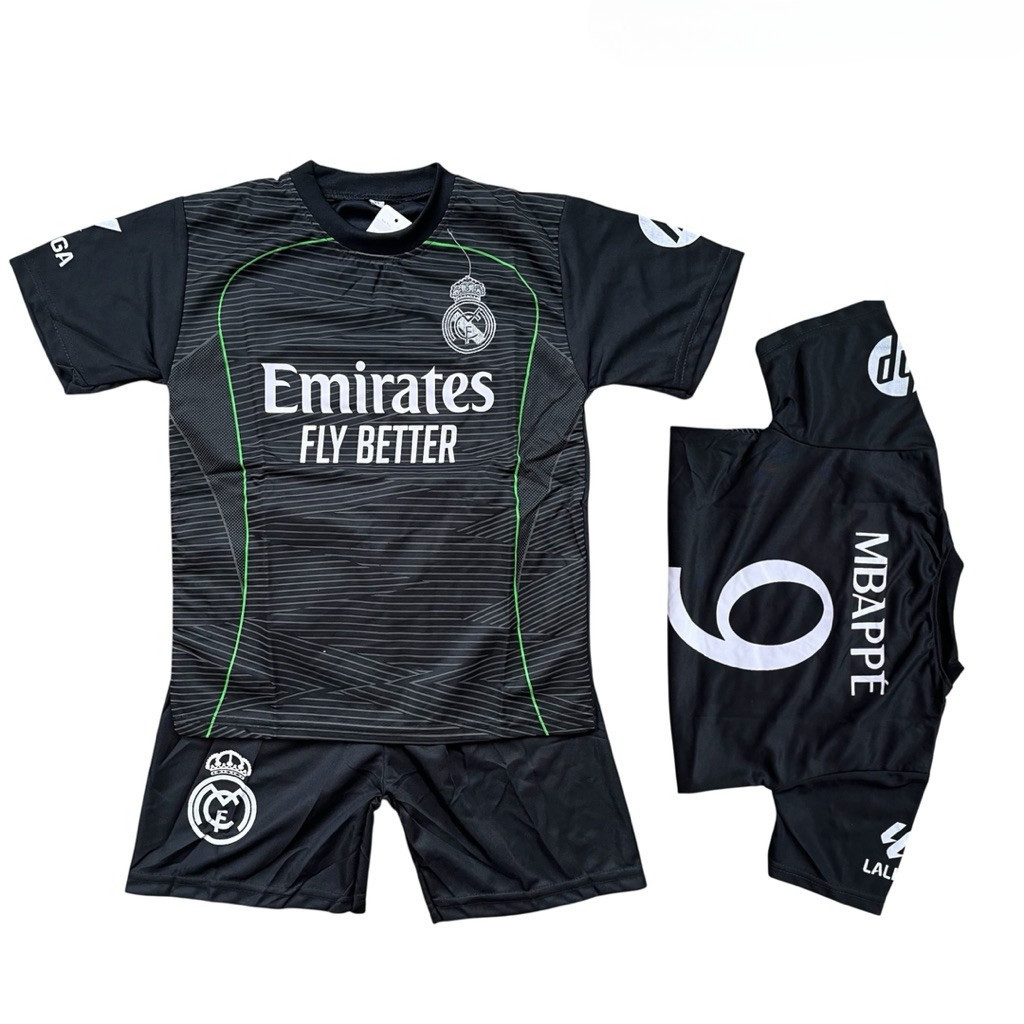 COD setelan baju bola anak real madrid versi mbappe untuk usia 6 bulan - 15 tahun uniseks cowok cewe