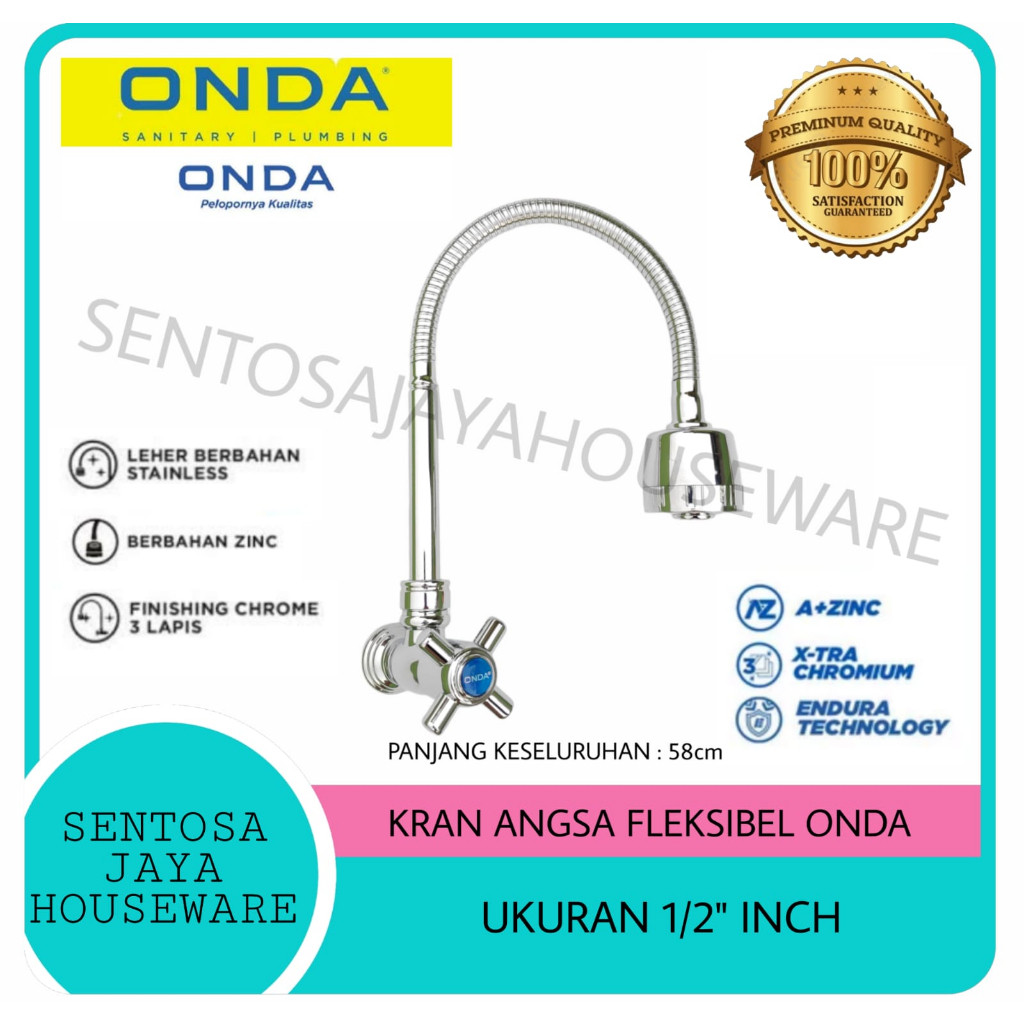 KRAN CUCI PIRING FLEXIBLE ONDA / KRAN AIR ONDA / KRAN ANGSA FLEKSIBEL ONDA