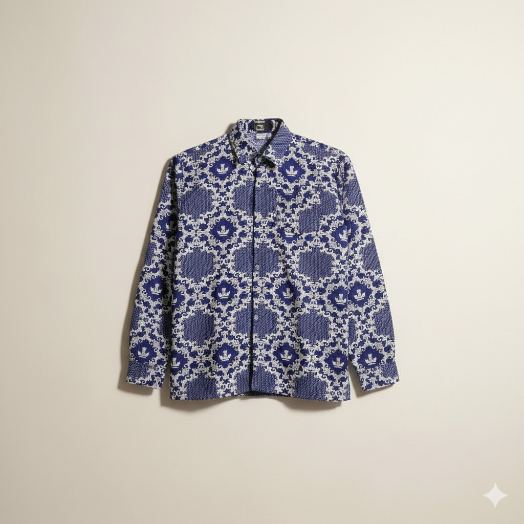Baju Batik SMP Lereng Biru /Batik Sekolah Biru