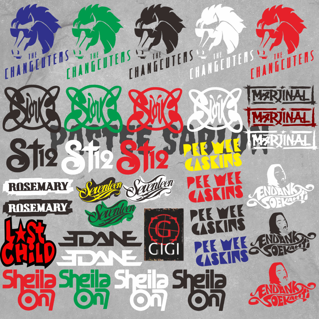 Logo Band Indonesia Sablon Setrika 7CM