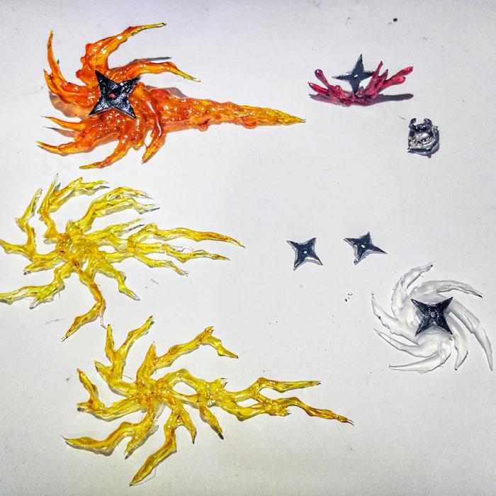 Diorama Figure Shuriken Set Aksesoris Efek