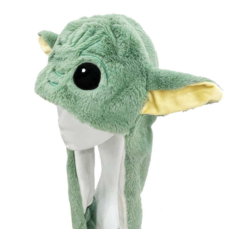 Disney Star Wars Baby Yoda Plush Hat Baby Yoda Figure Kawaii Cartoon Ears Hat Kids Toys Boys Girls C