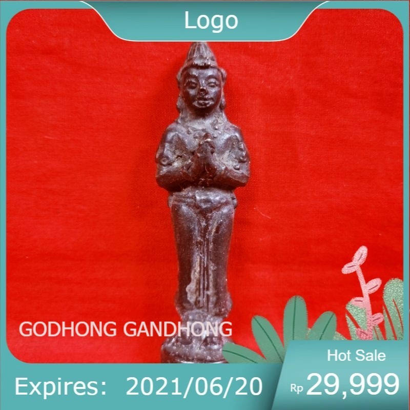 Koleksi pajangan Patung Golek Kencana Wungu Warna Hitam Asli LSP1