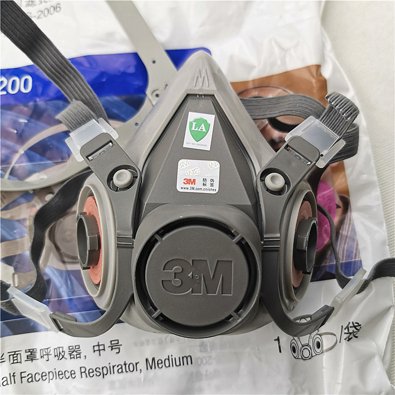 3M 6200 Half Facepiece Respirator Meum size Painting Spraying Face Gas Mask