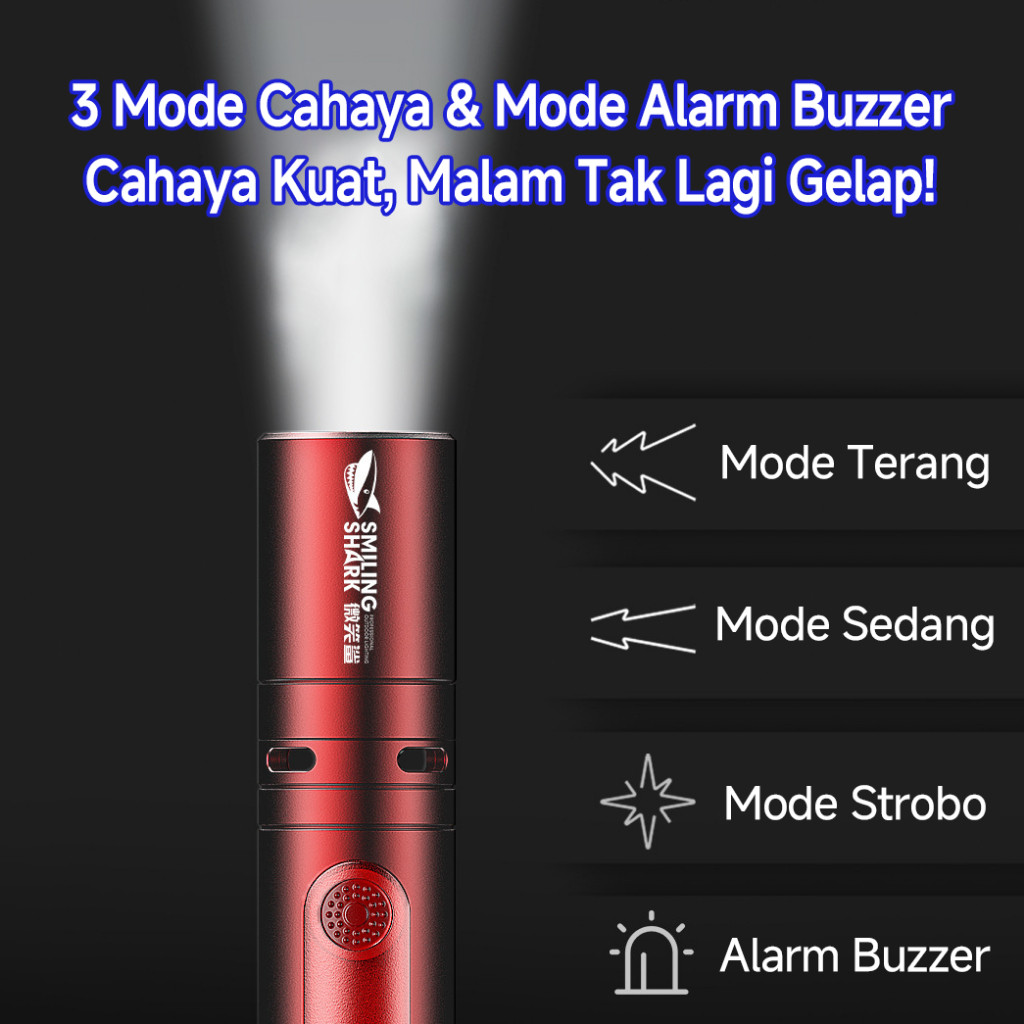 [GRATIS ONGKIR] Senter Mini - Alat Setrum Busur Tegangan Tinggi Portabel / Pengaman Diri Self Defens