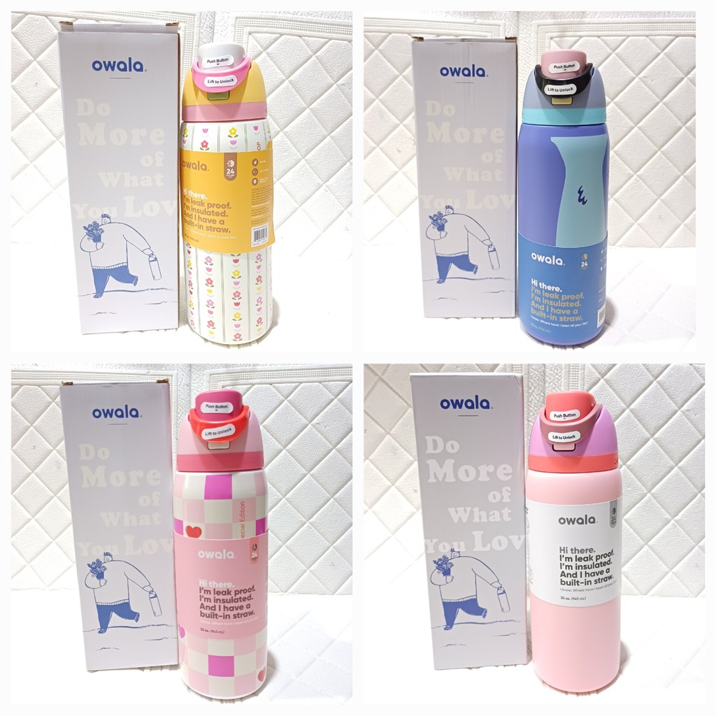 READY TUMBLER OWALA FREESIP 32OZ//TUMBLER OWALA TAHAN PANAS DAN DINGIN//TUMBLER OWALA STAINLES//TUMB