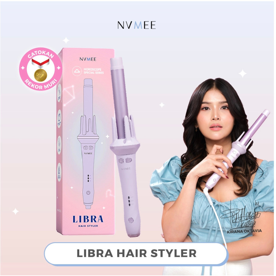 NVMEE - Catokan Pelurus Rambut Saturn | Libra | Scorpio | Sagitarius - Hair Styler Mudah Digunakan |