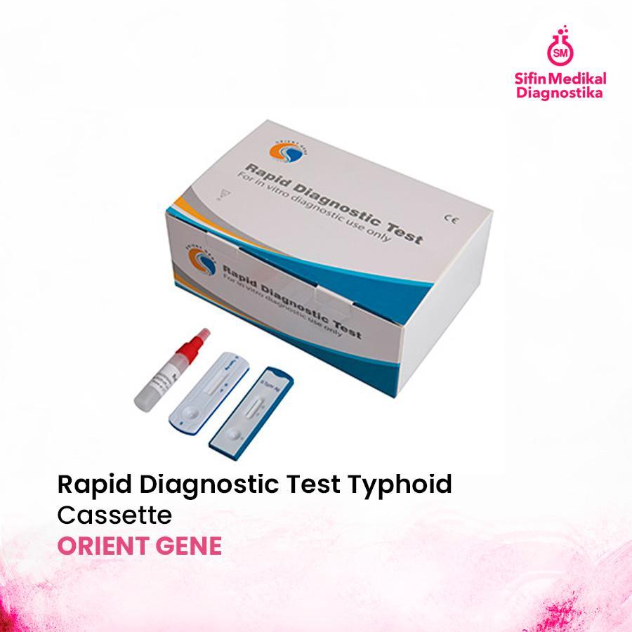 Orient Gene Rapid Diagnostic Test Typhoid Cassette - Tes Cepat Imunokromatografi untuk Deteksi Antib
