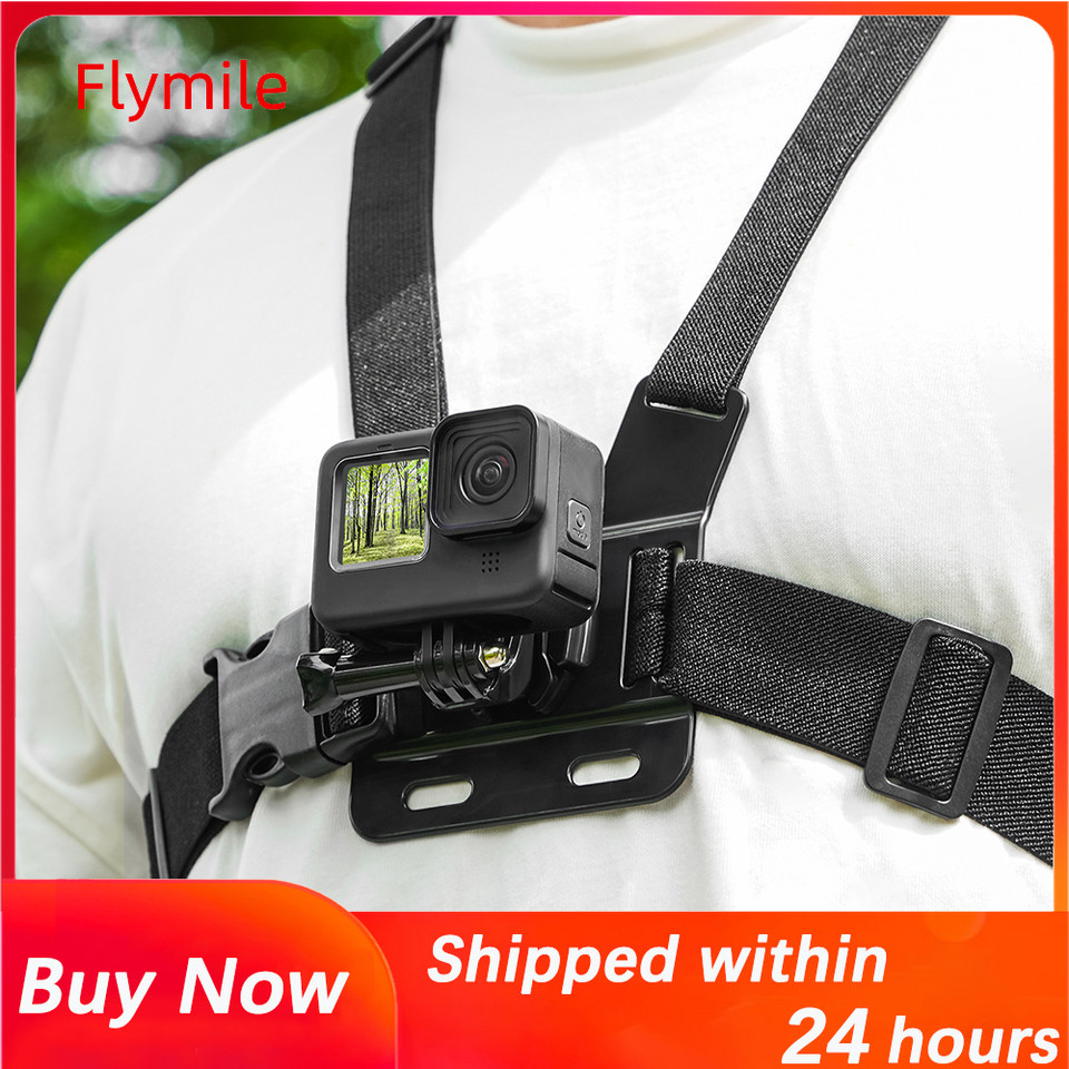 Chest Strap For DJI Osmo Action 6/5 Pro/4/GoPro/Insta360 Ace 2,Riding/Hiking Shooting Adjustable Ela